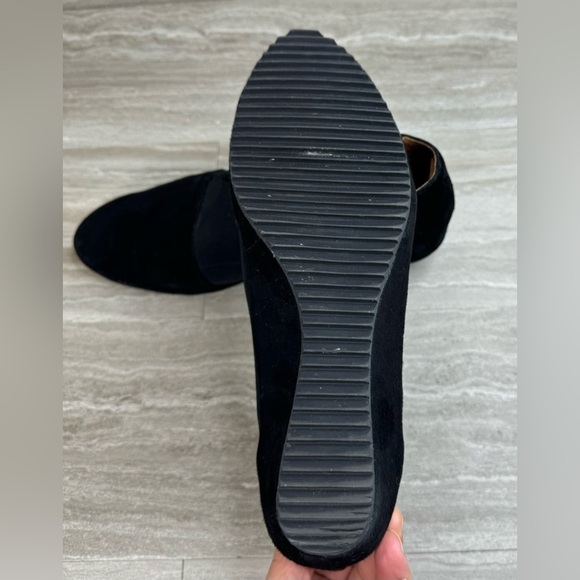 L’Amour Des Pieds Bowen Suede & Elastic Slip On Wedge Booties Size 9 - Picture 11 of 14